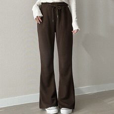 파츠 여성 부츠컷 밴딩 트레이닝 바지