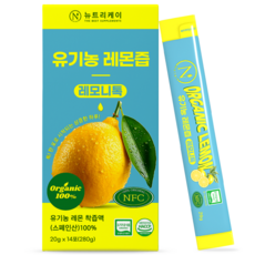 뉴트리케이 유기농 레몬즙 원액 NFC 100 스틱 레모니톡, 1박스, 280g