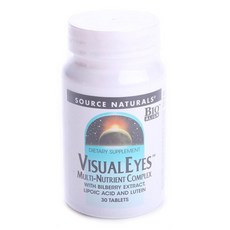 SOURCE NATURALS 眼部護理綜合補給錠, 30顆, 1罐