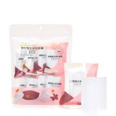 便攜式化妝棉 獨立式卸妝棉 濕敷美妝棉, 1個, 便攜式化妝棉 / 單包販售 / 一袋8包
