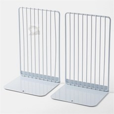 L자 북엔드 2개입 화이트 책상위선반