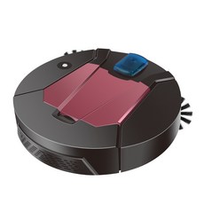 智慧掃地機器人K-355A，強力吸塵濕拖，智能清潔，輕鬆打掃, 黑色, K355A