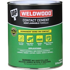 DAP 웰드우드 접촉 시멘트 불연성 갤런7079825336, 1 Quart