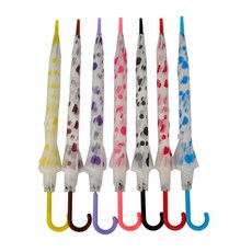 반투명땡땡이 우산 개업식 판촉물 답례품 우산 선물 eco+2098Co, 색상랜덤