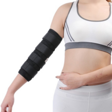 BLK 견고한 엘보우 고정 보호대 팔꿈치 벨크로 아대, 1개