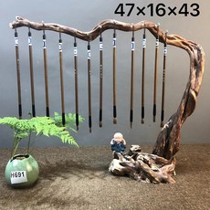 필방 붓걸이 서예붓 도구 거치대 서예용품 정보 재료 장식 서예 심플 홀더, 투명 3