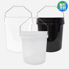 월드크린 다용도 휴대용 버킷 18L 바스켓 바게스 세차 환수 낚시 워시 물통, 반투명화이트