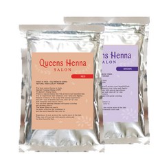 1+1 퀸즈헤나 Salong 천연헤나염색약, 1개, 2. 레드+브라운
