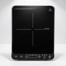 [독일브랜드] 사각 인덕션 1구 고화력 전기레인지 2000W 가정용 휴대용 캠핑용 식탁 위 샤브샤브 전골 자취 필수템 라면 끓이기 고기 불판 안전 타이머 터치식, 프리스탠딩, 블랙 1구 사각 인덕션