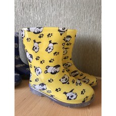 百振江 兒童雨鞋 熊貓黃