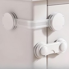 서랍장 손끼임 방지 일자형 밴드 문잠금장치 일자형 밴드 미닫이 서랍용, 1개, 밴드형