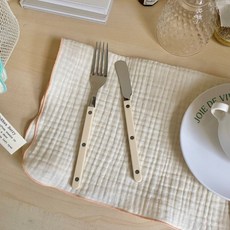 거즈행주 고리 키친크로스 주방핸드타올 국내제작, 1개, 10번 오렌지테두리