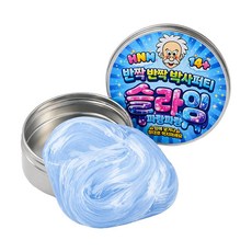 토이토 오리지널 반짝반짝 박사 퍼티 유리 슬라임, 2개, 62g, 파랑파랑