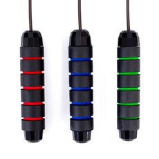 성인 헬스 무거운 줄넘기 학생 체육 철사 연소 베어링 아마존 줄넘기 업체 도매, 검정색