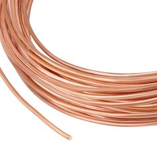 10m 원형 공예 철 구리 실 손공예 제작 재료 주얼리 공예품 DIY 1.6mm, 구리색, 1세트