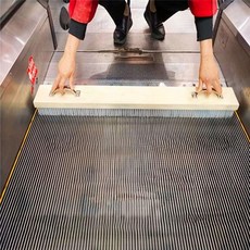 에스컬레이터 청소기 백화점 마트 상가 브러쉬 밀대 96x8cm 표준 브러시, 96cmx8cm