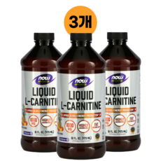 나우푸드 L 카르티닌 카르니틴 액상 473ml 3병 엘카르틴 L-Carnitine
