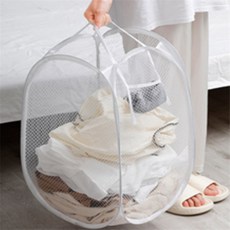 인스 접이식 매쉬 빨래보관함 세탁빨래망대형, 대
