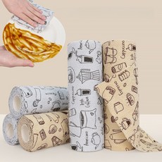 cudar-893 손으로 찢는 행주 점선 디자인 가정용 청소 주방 설거지 수건, 1개