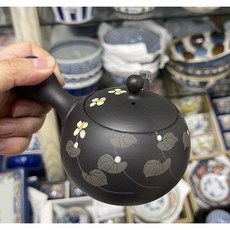 常滑燒手工壺 迷你 蜂巢式濾網 小花, 1個