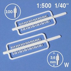 HGR FS022001 평면 인체모형 500:1 (50명), 단품