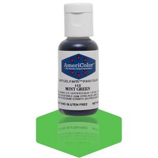 아메리컬러 소프트 젤 페이스트 식용 색소 0.75 온스 민트 그린 Americolor Soft Gel Paste Food Color 0.75 Ounce Mint Green, 1개