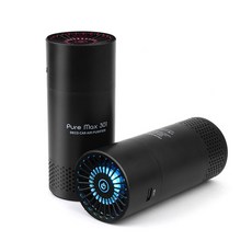 데코 PM301 원통형 미니 실내 및 차량용 공기청정기 (H11 헤파필터), 블랙