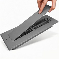 Safoner Aluminum RV Floor Vent Cover 2"x10" Register with Removable Cover Durable Camper Essentia, 그레이 1팩