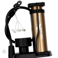 미니 발펌프 알루미늄바디 기압계 튜브 자전거 오토바이 완구 펌프 1개, 본상품선택, ks08미니발펌프-실버, ks08미니발펌프-실버