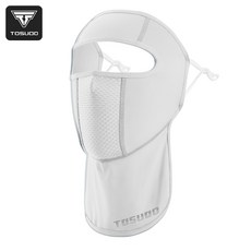 토스오드 자외선차단 쿨링 페이스 커버 골프 자전거 오토바이 여름용 숨쉬기 편한 스포츠 마스크 언굴가리개, 1개, 화이트