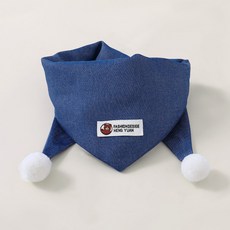 臺灣熱銷 小孩子圍巾防風保暖卡通圍脖寶寶防寒脖套秋冬款可愛波點三角巾