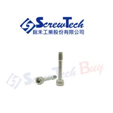 【銳禾】工廠直營 #1/4-20x1.25 有頭內六角 100入 機械牙 洗白 特殊螺絲, 1個