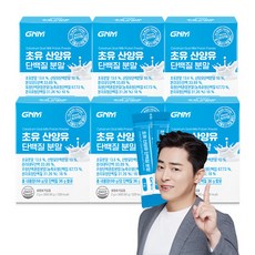 [무부형제] GNM 산양유 초유 단백질 프로틴 분말 스틱 / 프로바이오틱스 유산균 BCAA 비타민 칼슘, 60g, 6개