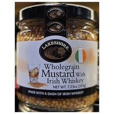 LAKESHORE 레이크쇼어 아이리쉬 위스키 홀그레인 머스타드 205g (원산지 : 아일랜드)