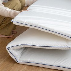 온기브 소프트 힐링 사계절 3단 접이식 요토퍼 매트리스, 머스타드