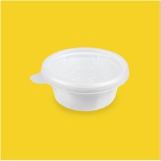 고강도 소스용기 백색 소 70ml, 400개입, 1개
