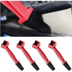 CGEAMDY 4개 세트 자전거 체인 자동차 오토바이 세척용 브러시 세척 클리너 링크 정비 도구 빨강