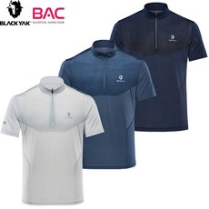 블랙야크 남성 기능성 하프 집업 반팔 B카이에집업티S 1BYTSM3006