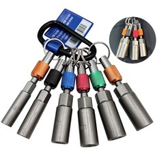 솔리드 롱비트 소켓 비트홀더 6P 세트 육각비트 공구 드라이버 임팩 걸이 고리, 1개