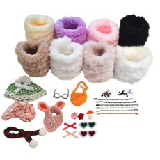 헬로우하비 모루인형 만들기 DIY 키트 풀세트, 1개, 남여공용, 10.밍크뽀글코디8종 올인원키트