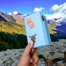 브라이덜박스 초경량 8단 접이식 휴대용 블루 패턴 미니 방석 매트 등산 사우나 방수 다용도 mini, blue