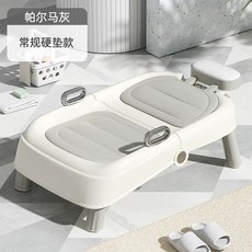 어르신 목욕 의자 샤워 요양원 베드 간이 접이식 감는 누워서 침대 샴푸, 일반 파마 그레이 PP 하드 패드