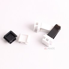 10개 사각브라켓 차량용클립 세트 석고방향제재료, 10개 블랙클립+중국산사각블랙캡