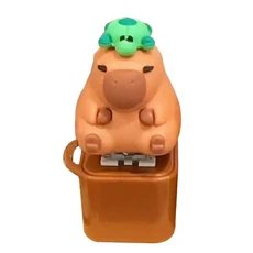 음성 손가락 끝 단추 만화 손가락 끝 단추 키 링 기계식 키보드 키 체인 사운드 단추 장난감 펜던트 스트레, 01 kabibala