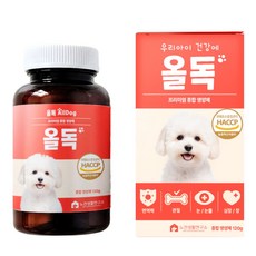 올독 강아지 종합영양제 눈 피부 관절 면역력 장, 1개, 120정 1개, 120정