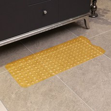 반야스토리 욕실 미끄럼방지 매트 흡착식 논슬립 샤워부스 욕조, 1개, 투명옐로우(40*100cm)