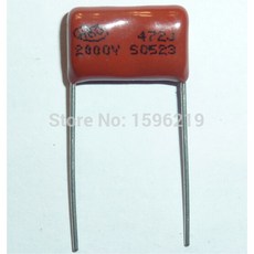 100pcs CBB 커패시터 472 2000V 472J 2KV 4700pF 4 7nF P15 CBB81 금속 화 폴리 프로필렌 필름, 12398110 콘덴서 마이크 100개 CBB 472