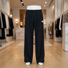 뉴발란스 NBMLG11233 / UNI 에센셜 와이드 원턱 팬츠 (BLACK) L7K3