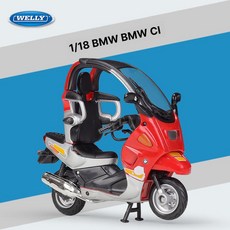 바이크 오토바이 모형 장난감 기념품 미니어쳐 장식 소장, 1개, BMW C1