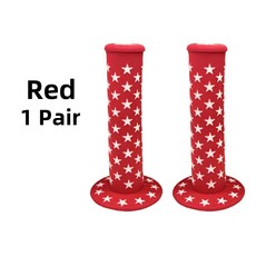 고무 자전거 핸들 미끄럼 방지 사이클링 세발 스쿠터, 1개, 6. Red-1 Pair